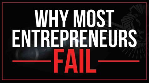 Why do so many entrepreneurs fail?