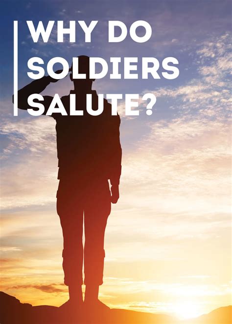 Why do soldiers salute with their palm out?