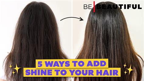 Why do some girls have shiny hair?