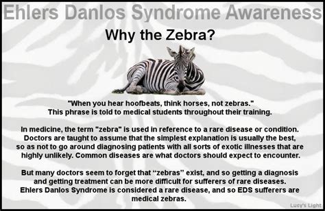 Why do they call people with EDS zebras?