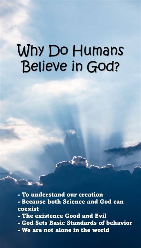 Why do we believe in God?