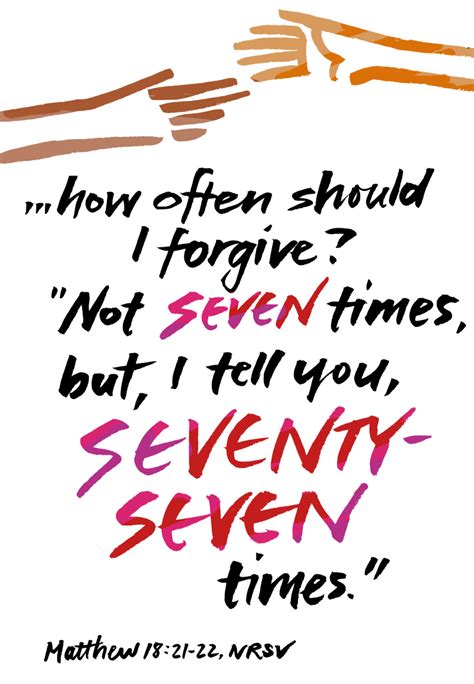 Why do we forgive 77 times?