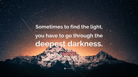 Why do we have darkness?