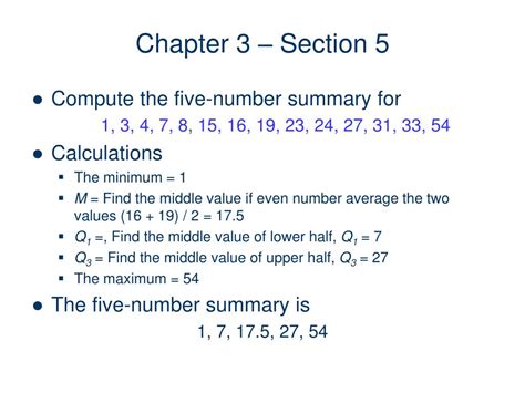 Why do we use 5 number summary?