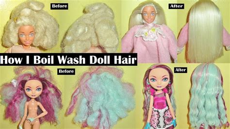 Why do you boil doll hair?