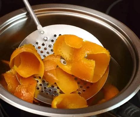 Why do you boil orange peels?