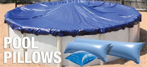 Why do you put a pillow under a pool cover?