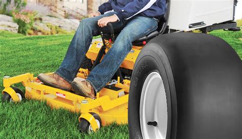 Why do zero-turn mowers have smooth front tires?