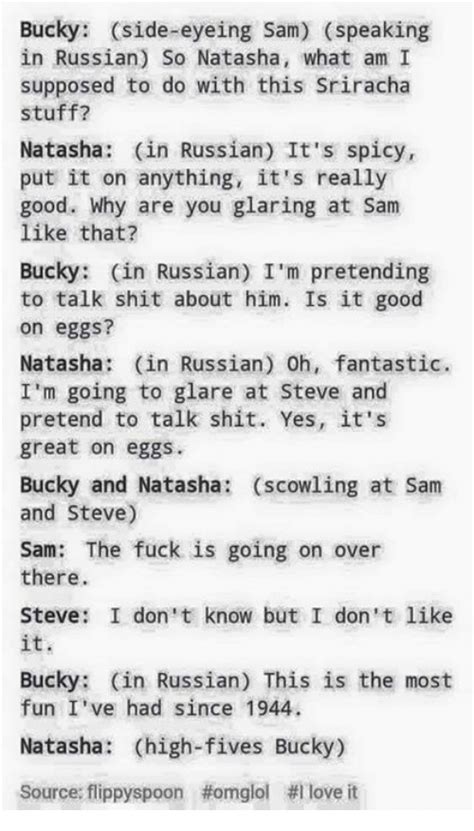 Why does Bucky speak Russian?