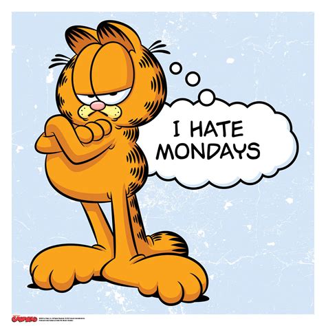 Why does Garfield hate Mondays?