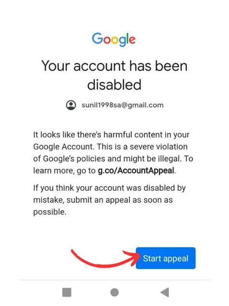 Why does Google disable accounts?