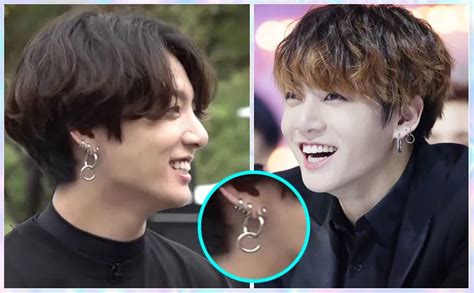 Why does Jungkook touch his ear?