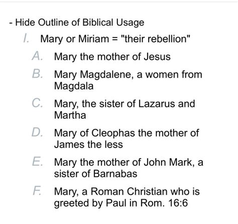 Why does Mary mean bitter?