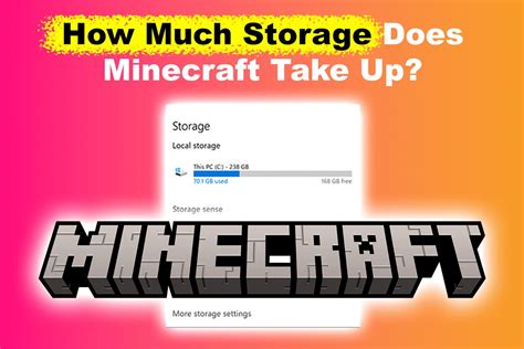 Why does Minecraft take up so much storage?