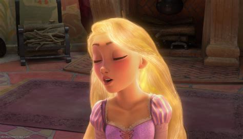 Why does Rapunzel's hair glow?