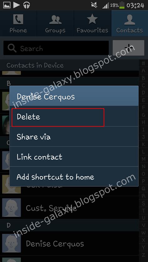 Why does Samsung delete contacts?