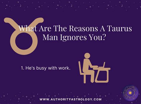 Why does a Taurus man ignore you?