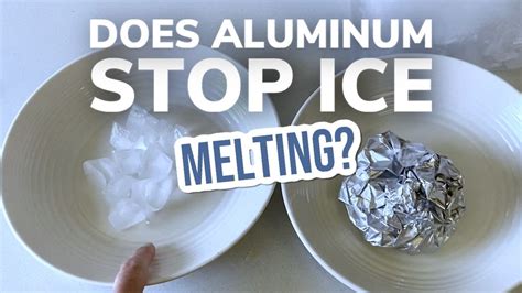 Why does aluminum foil keep ice cold?