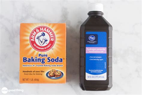 Why does baking soda and hydrogen peroxide react?