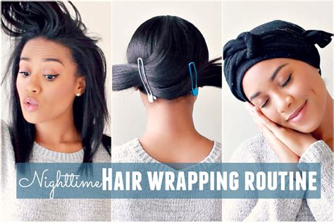 Why does black hair need to be wrapped at night?