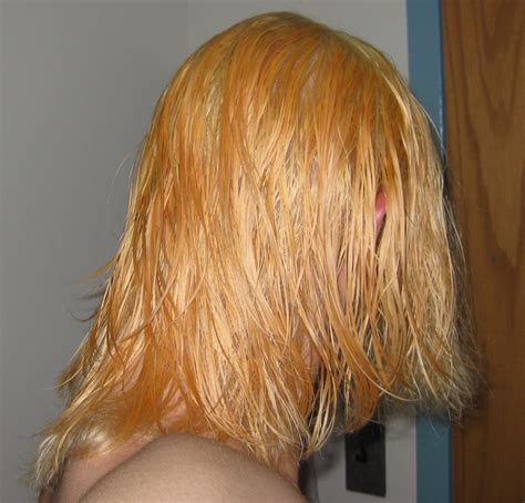 Why does blonde hair turn orange?