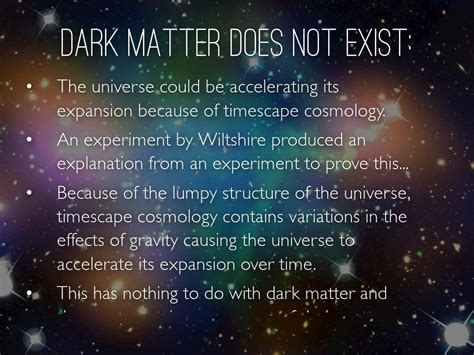 Why does dark matter exist?