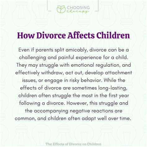 Why does divorce cause depression in children?