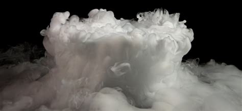 Why does dry ice smoke?