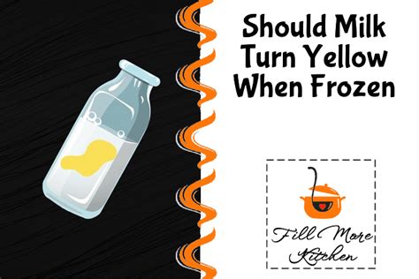 Why does frozen milk turn yellow?