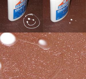 Why does gel glue turn white?