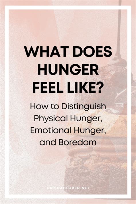Why does hunger feel good?