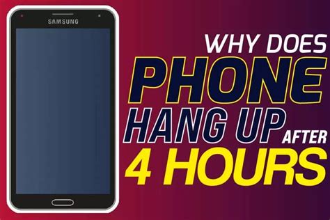 Why does iPhone hang up after 4 hours?