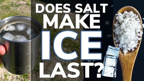 Why does ice last longer with salt?