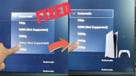 Why does it say 2160p not supported PS5?