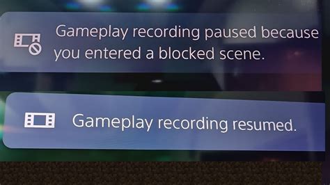 Why does it say blocked scene on share play?