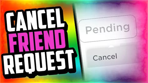 Why does it say cancel friend request?