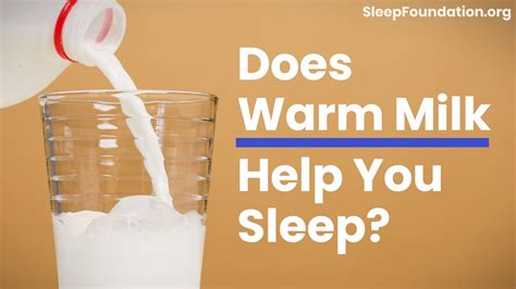Why does milk help you sleep?