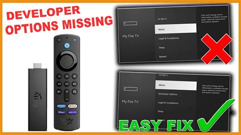 Why does my Amazon Firestick not have developer options?