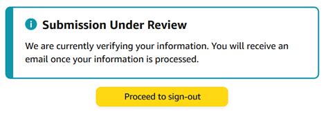 Why does my Amazon account say submission under review?