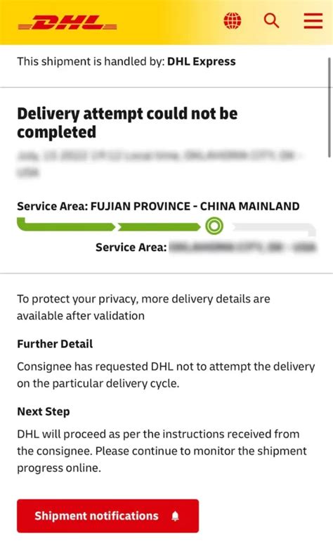 Why does my DHL package say out for delivery but not delivered?