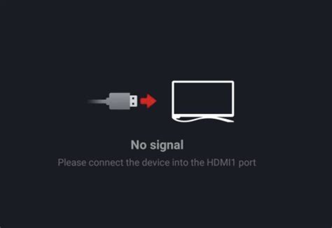 Why does my HDMI say no signal?