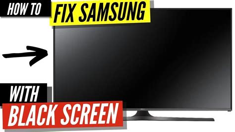 Why does my Samsung TV screen go black but has sound?