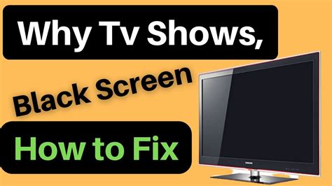 Why does my TV screen go black but sound still works?