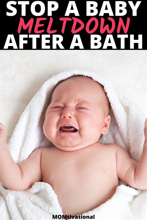 Why does my baby scream and cry after a bath?