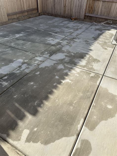 Why does my concrete still look wet?