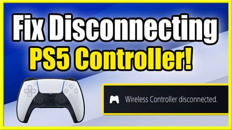 Why does my controller keep disconnecting ps5?