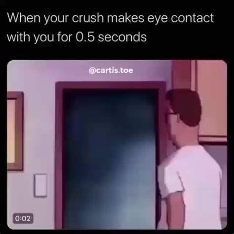 Why does my crush side eye me?