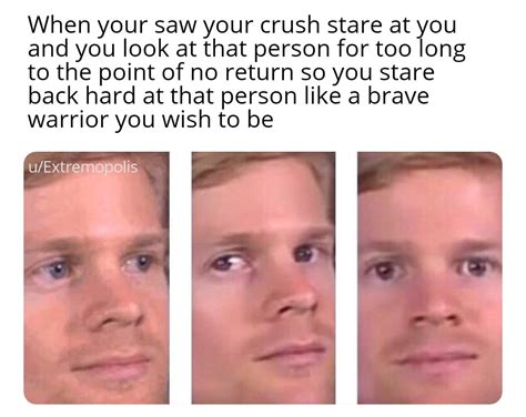 Why does my crush stare at me?