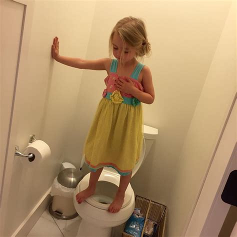 Why does my daughter want to pee standing up?