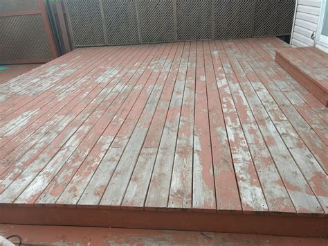 Why does my deck stain peel off every year?